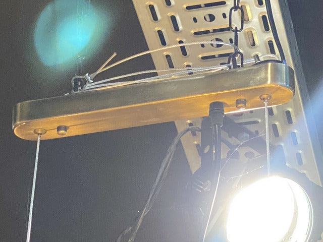 Pendelleuchte Gold, Hängeleuchte Gold, Pendellampe Gold, Breite 110 cm