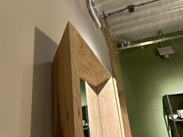 Wandspiegel Holz massiv, Spiegel Holzrahmen, Holz-Wandspiegel, Höhe 160 cm