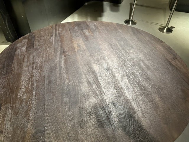 Esstisch braun rund, Tisch rund braun, Esstisch braun-Gold, Durchmesser 150 cm