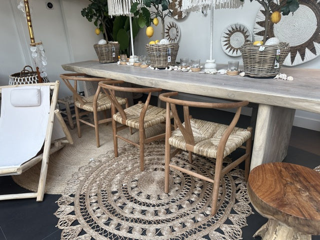 Esstisch Naturbaumkante Massivholz, Esstisch Holz Holz, Länge 300 cm