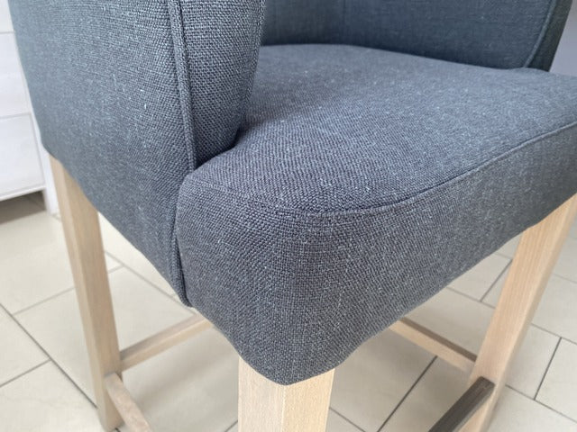 Barstuhl anthrazit, Barstuhl Landhausstil, Sitzhöhe 76 cm