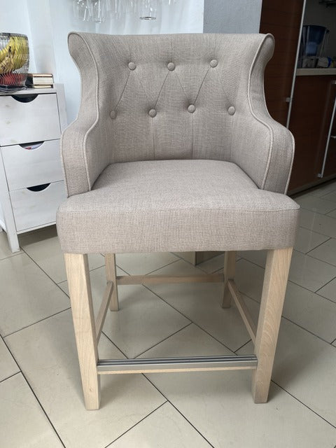 Barstuhl Landhaus, Barhocker Sand, Sitzhöhe 65 cm