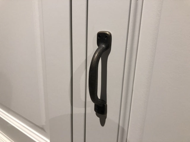 Vitrine weiß Landhaus, Vitrinenschrank weiß, Geschirrschrank weiß, Wohnzimmerschrank  Landhausstil, Breite 189 cm