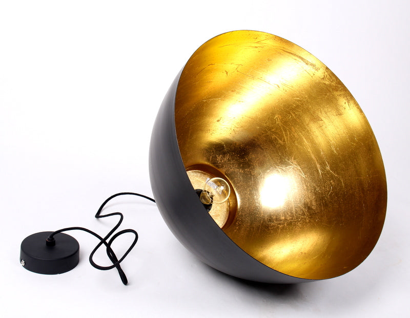 Moderne Pendelleuchte, Pendellampe Ø 45 cm, Farbe schwarz-gold