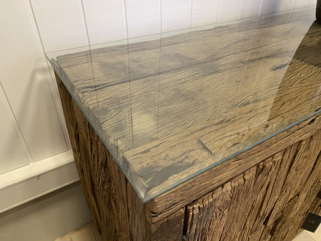 Sideboard Altholz, Anrichte braun Altholz, Fernseheschrank Altholz Industriedesign, Breite 250 cm