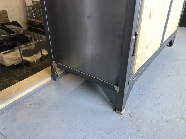 Schrank Industriedesign,  Aktenschrank Altholz, Breite 100 cm
