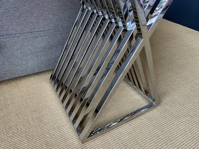 Konsole Silber, Wandtisch Silber, Konsole Metall Silber, Breite 150 cm