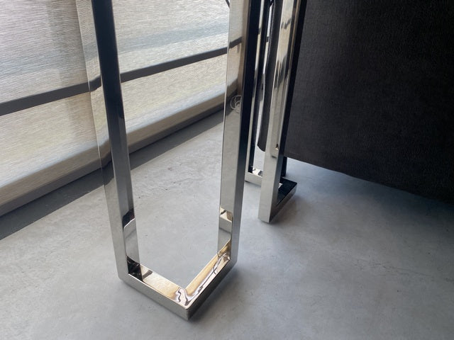 Konsole Silber, Wandtisch Silber, Konsole Metall Silber, Breite 160 cm