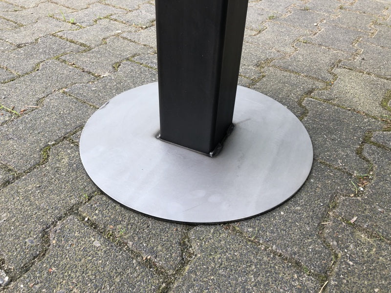 Bistro-Tischgestell grau Metall, Tischgestell grau Metall, Tischgestell für Gastronomie Metall, Höhe 72 cm