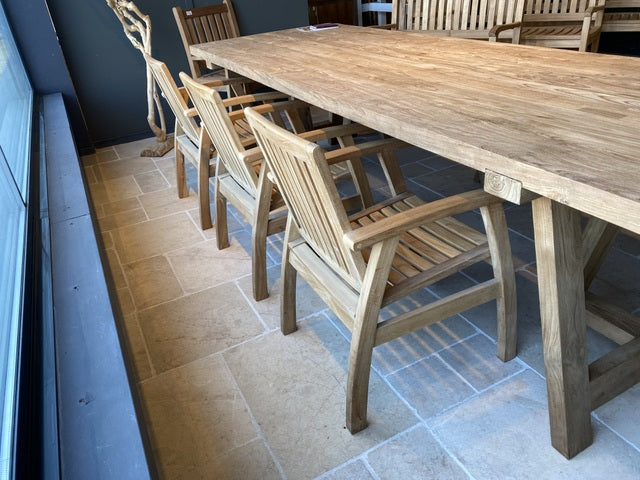 Gartentisch Teakholz, Tisch Teak, Esstisch Teak, Länge 300 cm