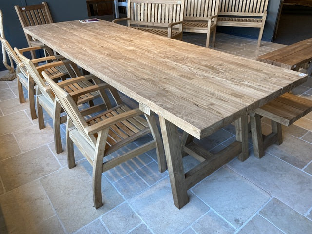 Gartentisch Teakholz, Tisch Teak, Esstisch Teak, Länge 350 cm