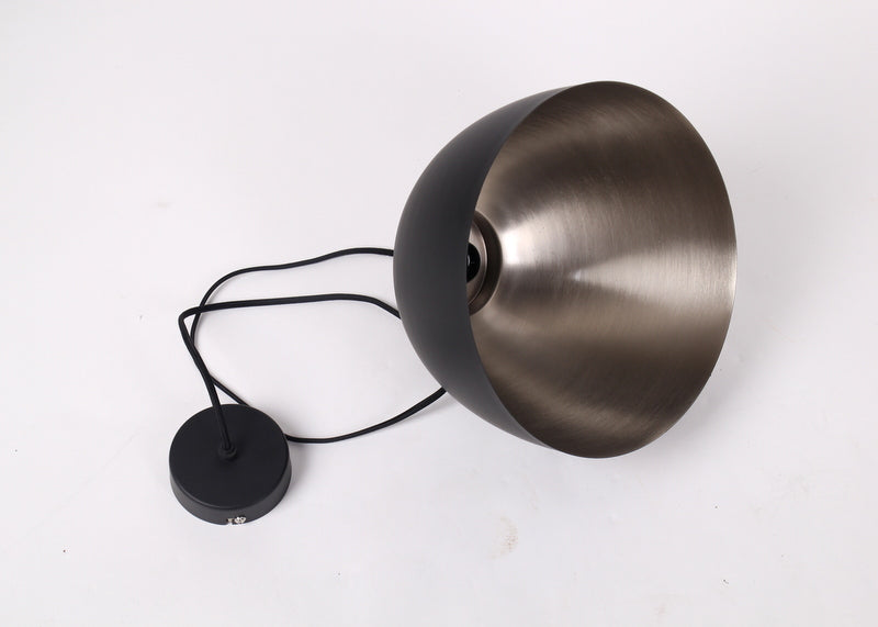 Moderne Pendelleuchte, Farbe Schwarz-Nickel, Ø  45 cm