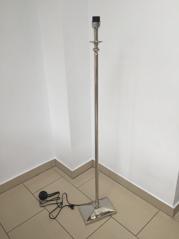 Lampenfuß Stehleuchte verchromt, Höhe 131 cm