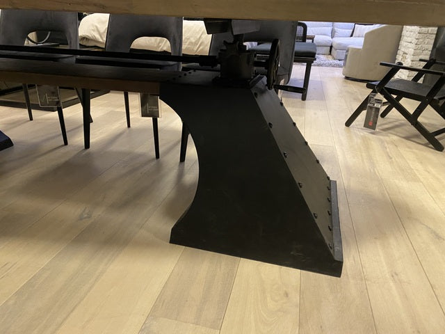 Tisch Industriedesign, Esstisch Industriedesign schwarz, Bartisch schwarz, Breite 300 cm