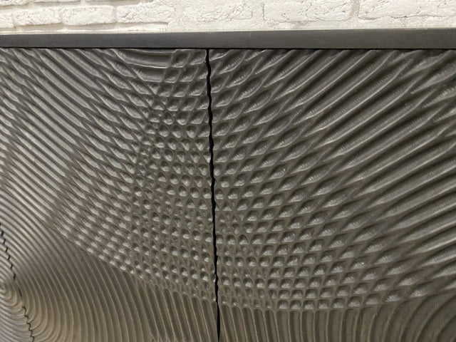 Sideboard schwarz, Anrichte schwarz, Breite 185 cm