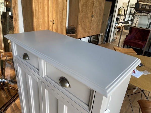 Schrank schwarz, Kommode schwarz Landhaus, Breite 90 cm