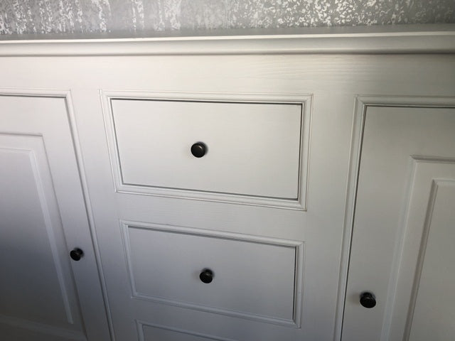 Sideboard weiß Landhaus, Anrichte weiß Landhausstil, Kommode weiß Landhaus, Breite 190 cm