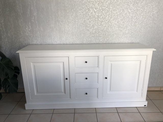 Sideboard weiß Landhaus, Anrichte weiß Landhausstil, Kommode weiß Landhaus, Breite 190 cm