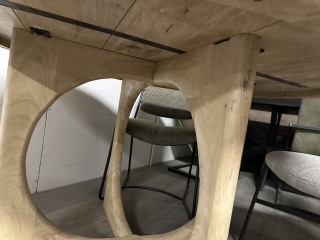 Esstisch Massivholz rund, runder Tisch Holz, Durchmesser 130 cm