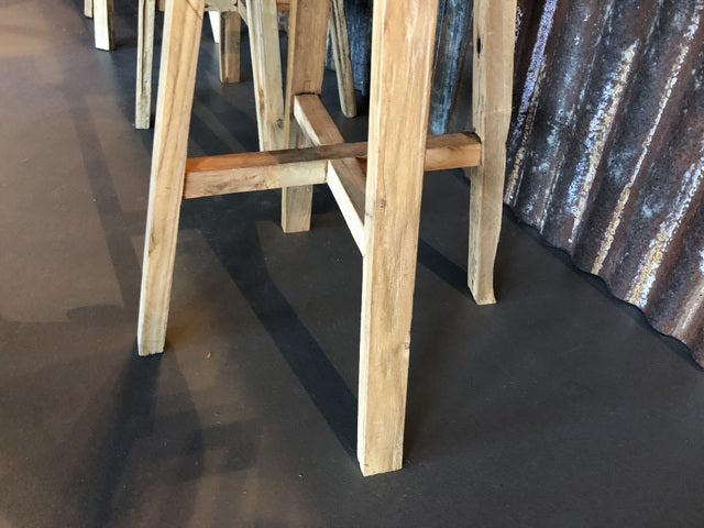 Barhocker Massivholz, Holz Barhocker, Sitzhöhe 75 cm