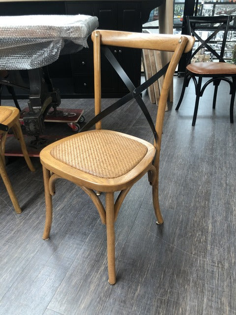 Stuhl Landhaus, Stuhl Holz-Rattan