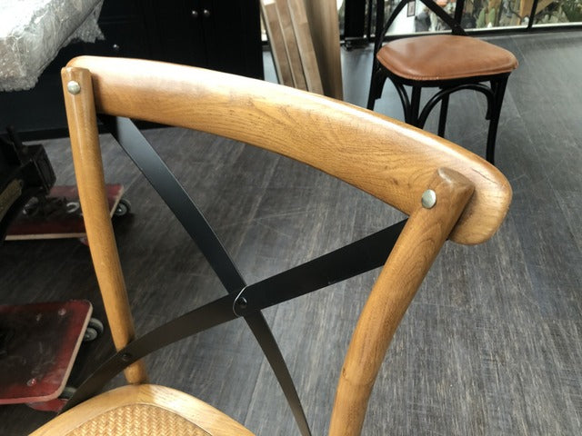 Stuhl Landhaus, Stuhl Holz-Rattan