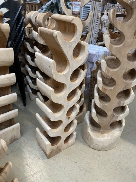 Weinregal Holz, Weinregal aus Massivholz für 12 Flaschen