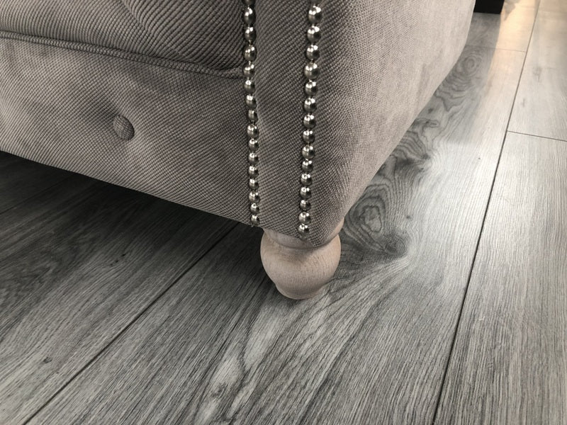 Chesterfield Sofa grau, Sofa grau Chesterfield, Breite 260 cm