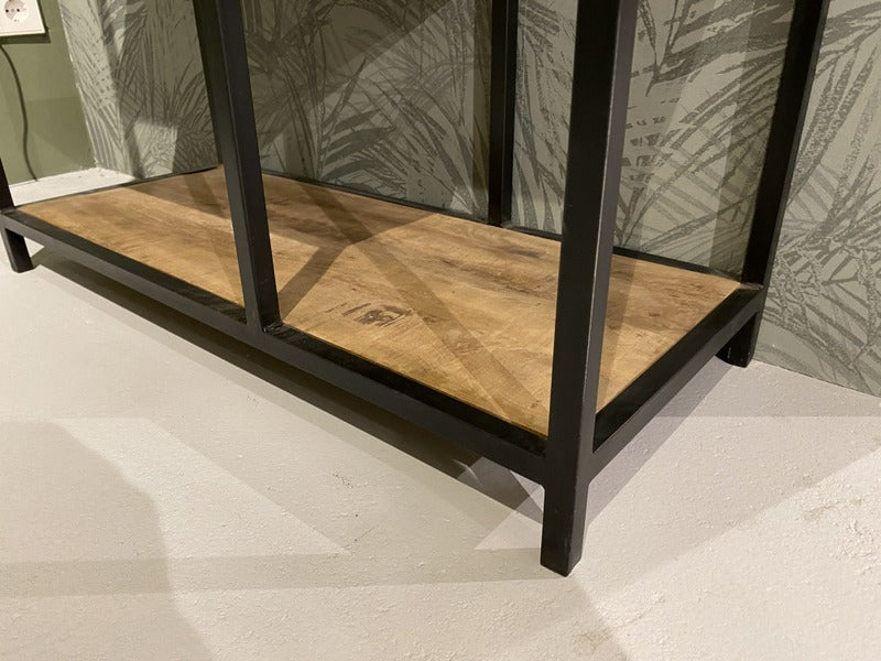 Regal Industriedesign Metall, Metall Regal Industrie, Bücherregal Landhaus Metall, Breite 85 cm