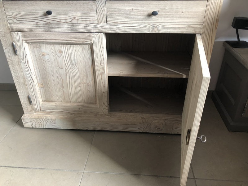 Sideboard Holz Landhaus, Anrichte Massivholz Landhausstil,  Breite 125 cm