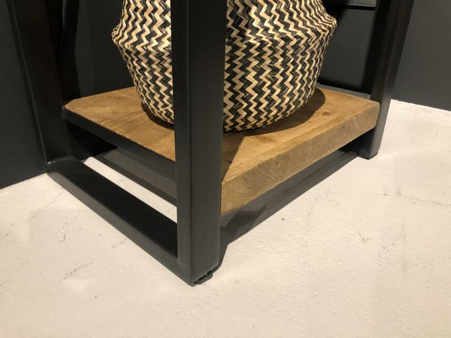 Regal Industriedesign,  Bücherregal Metall Holz, Breite 55 cm