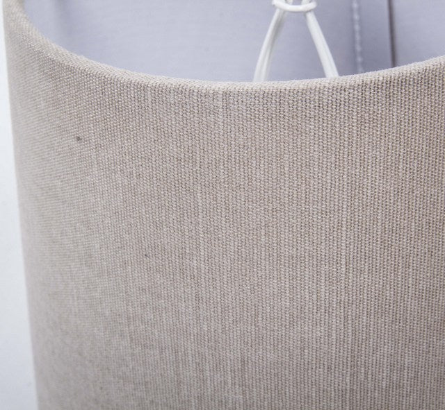 KIemmschirm taupe, Aufsteckschirm taupe, Lampenschirm für Kronleuchter, Form rund Ø 15 cm