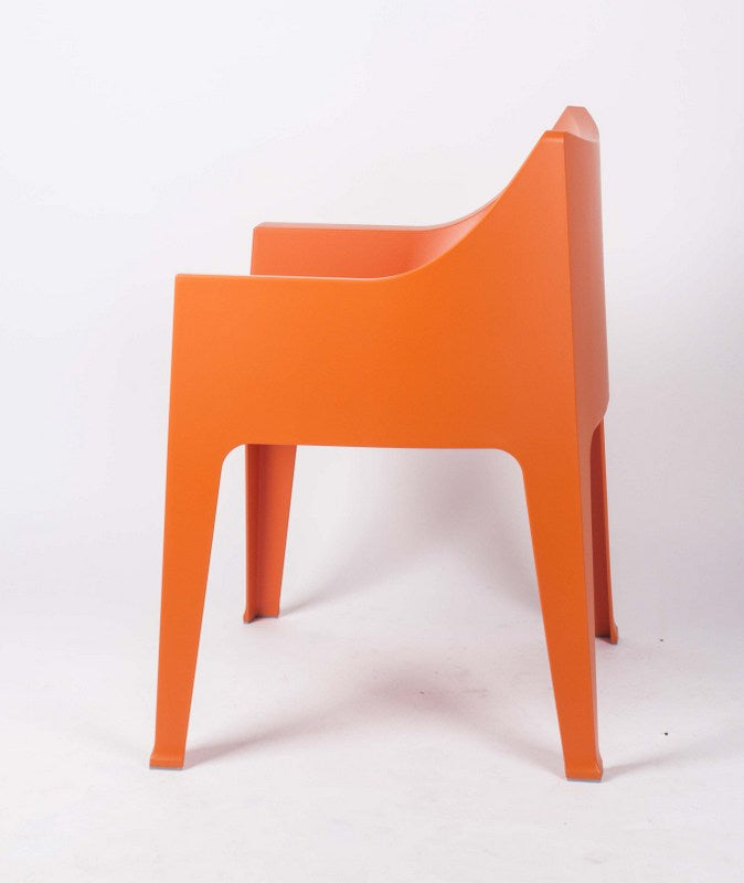 Sessel orange Kunststoff, Gartemstuhl orange, stapelbar, Gartensessel orange