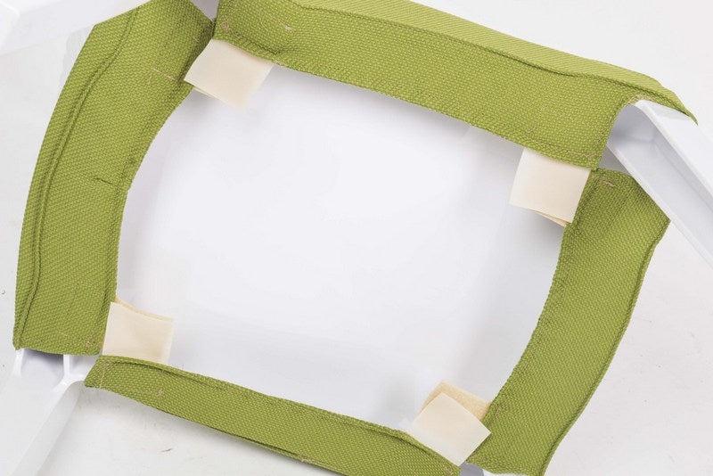 Stuhl schwarz mit Sitzkissen, Outdoor Stuhl aus Kunststoff schwarz