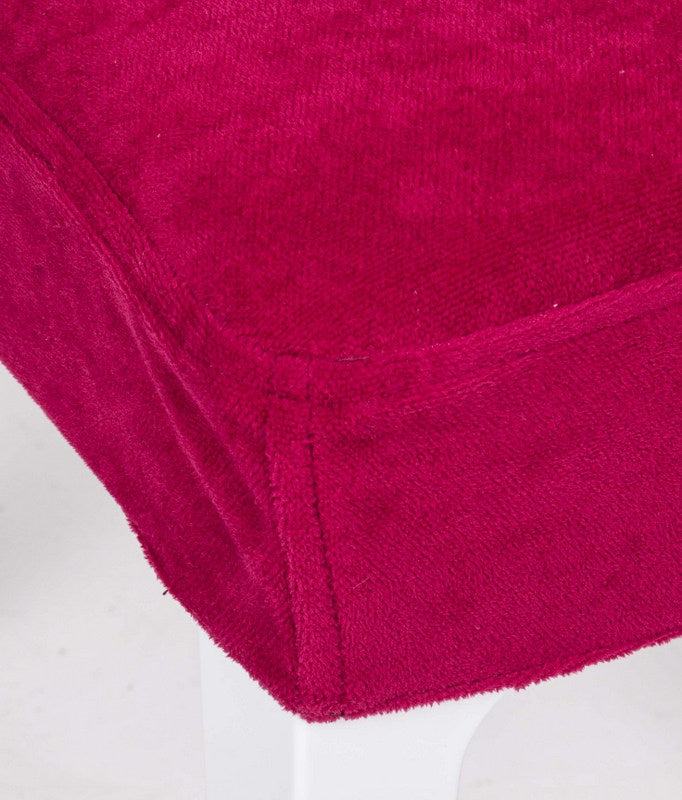 Stuhl weiß mit Sitzkissen, Outdoor Stuhl aus Kunststoff weiß