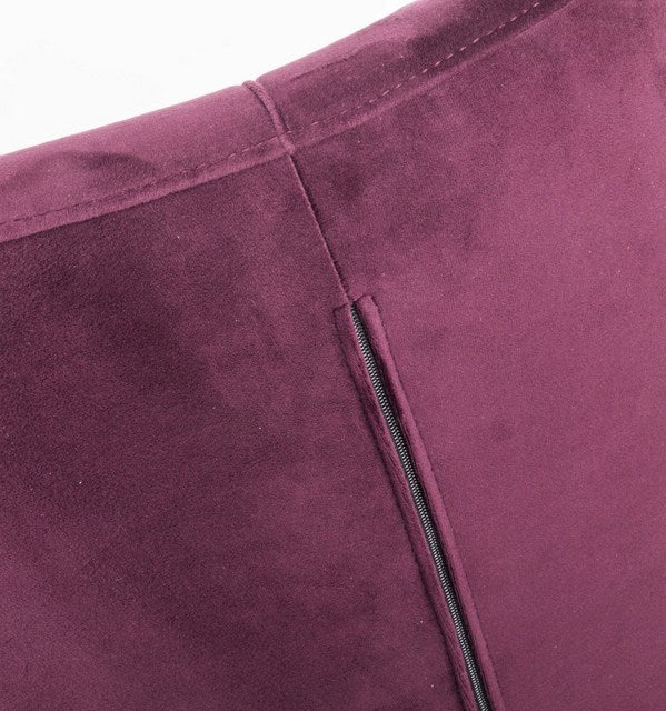 Sessel chesterfield, gepolsterter Stuhl -Sessel Velour bordeaux