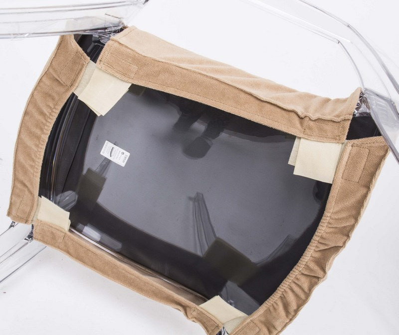 Stuhl schwarz mit Sitzkissen, Outdoor Stuhl aus Kunststoff schwarz