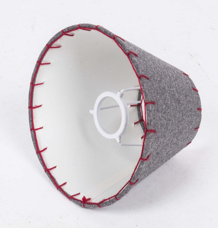 Lampenschirm grau rund für eine Tischlampe, Ø 20 cm