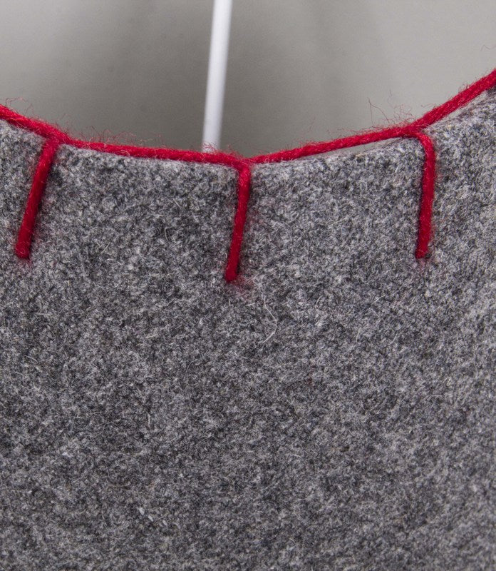 Lampenschirm grau rund für eine Tischlampe, Ø 20 cm