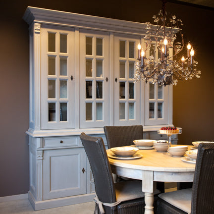 Kronleuchter 8 flammig, Farbe rost-braun Durchmesser 70 cm