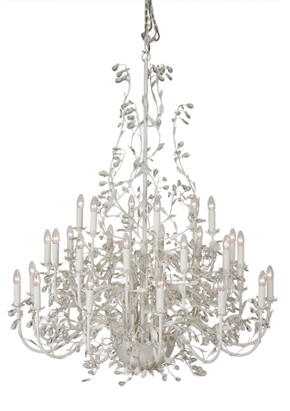 Kronleuchter 30 flammig, Farbe weiß Durchmesser 120 cm