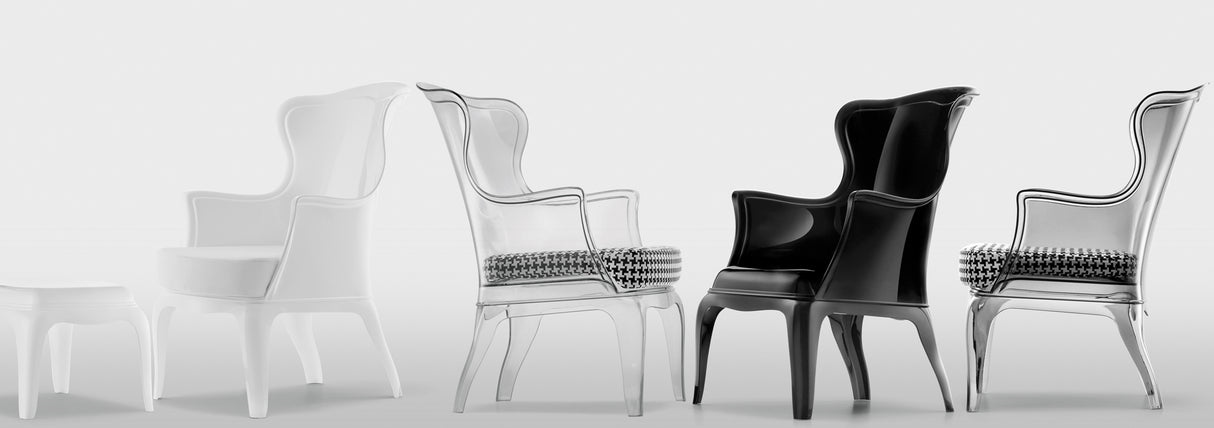 Design Sessel  aus Polykarbonat, Farbe schwarz