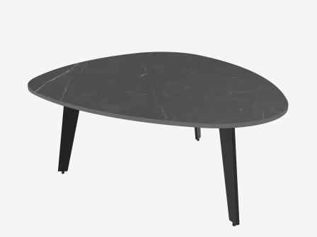 Couchtisch geformt keramik matt, Beistelltisch geformt matt, Maße 92x76x33 cm