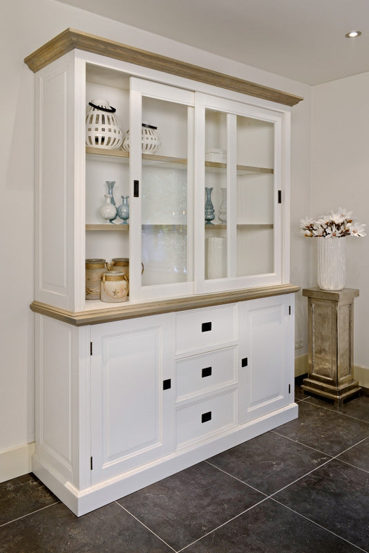 Sideboard weiß im Landhausstil, Kommode weiß, Breite 174 cm