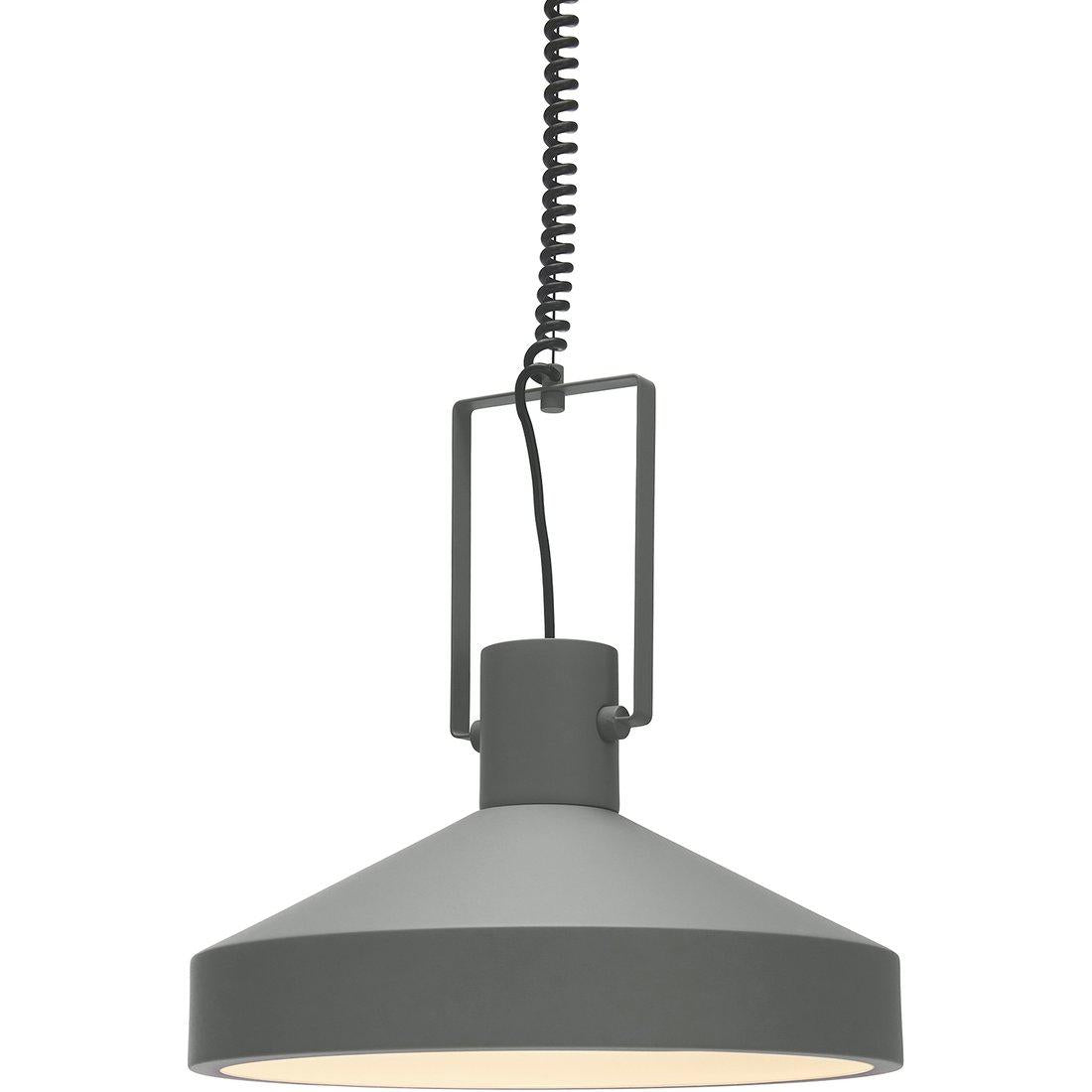 Hängelampe Grau, Pendelleuchte Grau, Durchmesser 40 cm