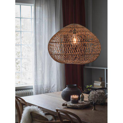 Hängelampe natürliches Rattan, Pendelleuchte Rattan,  Durchmesser 70 cm