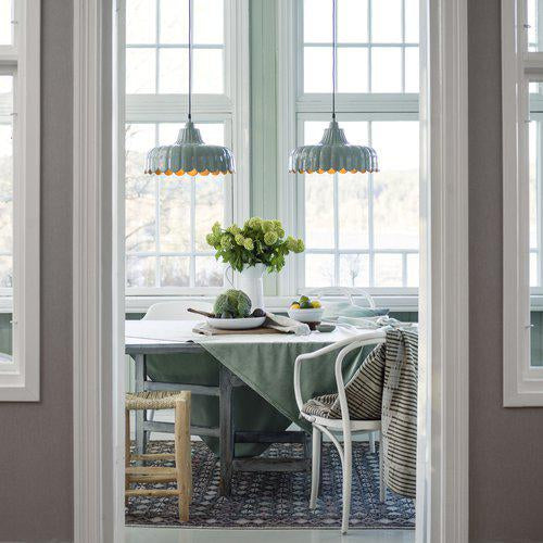 Hängelampe Metall, Pendelleuchte Rosa/Gold, Durchmesser 43 cm