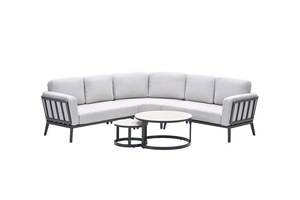 Gartenlounge taupe, Garten Sitzecke taupe, Lounge taupe, Sitzgruppe Aluminium taupe