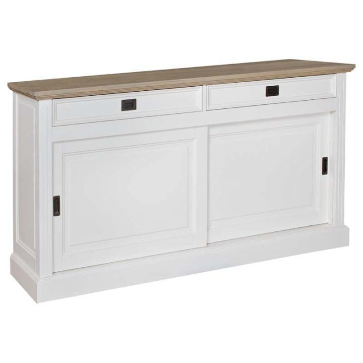 Sideboard weiß Landhaus, Kommode weiß Landhaus, Breite 174 cm