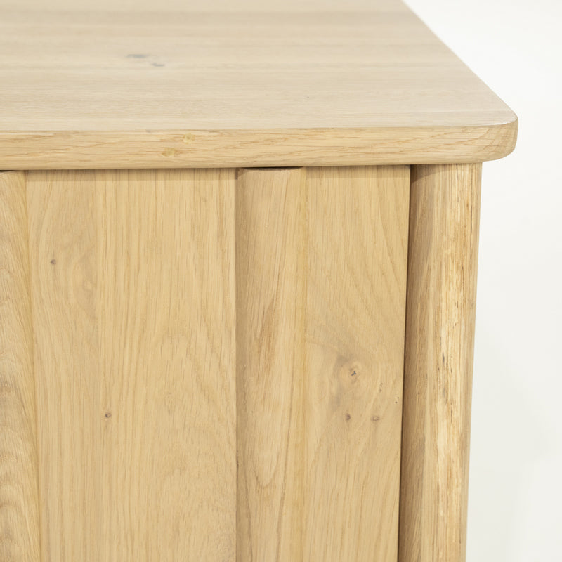Fernsehschrank Holz furniert, TV Schrank Naturholz, Lowboard Holz, Breite 183 cm
